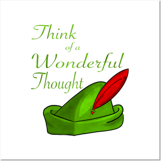 Think of a wonderful thought Posters and Art